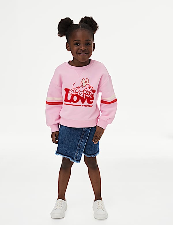 Cotton Rich Minnie Mouse&trade; Sweatshirt (2-8 Yrs) - JP