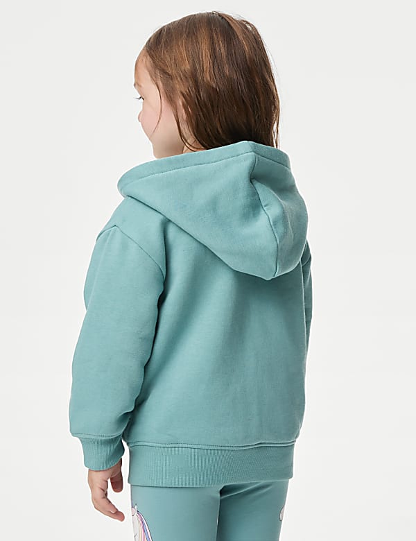Cotton Rich Unicorn Zip Hoodie (2-8 Yrs)