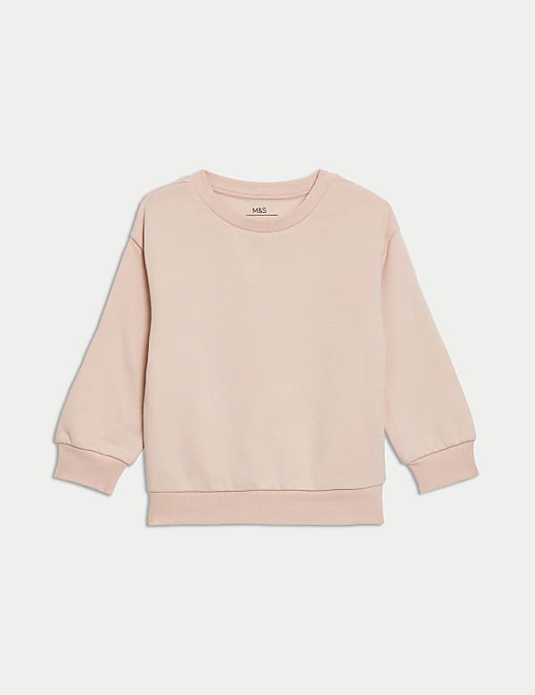 Cotton Rich Plain Sweatshirt (2-8 Yrs) - VN