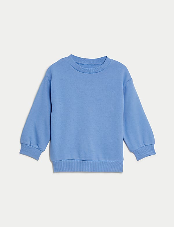 Cotton Rich Plain Sweatshirt (2-8 Yrs) - KG