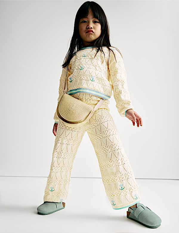 Ensemble 2&nbsp;pièces en maille 100&nbsp;% coton avec top et bas (du 2 au 8&nbsp;ans) - LU