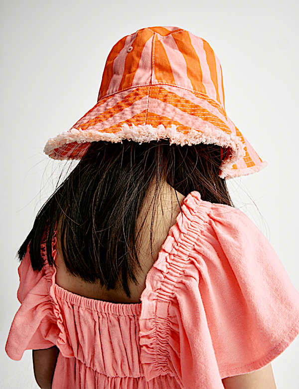 Linen Rich Frill Sleeve Playsuit (2-8 Yrs)