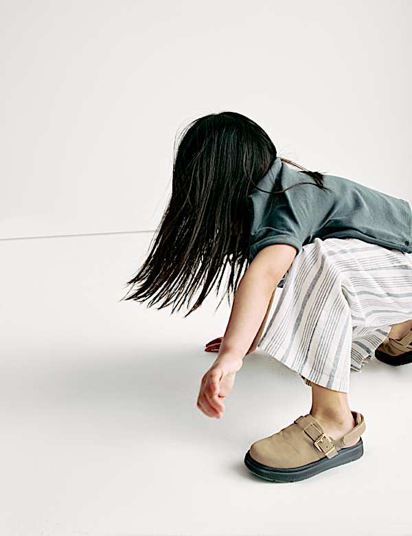 Linen Rich Striped Trousers (2-16 Yrs)