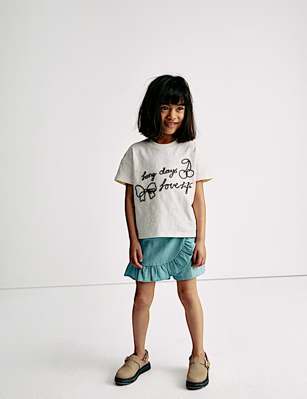 Pure Cotton Wrap Skort (2-8 Yrs)