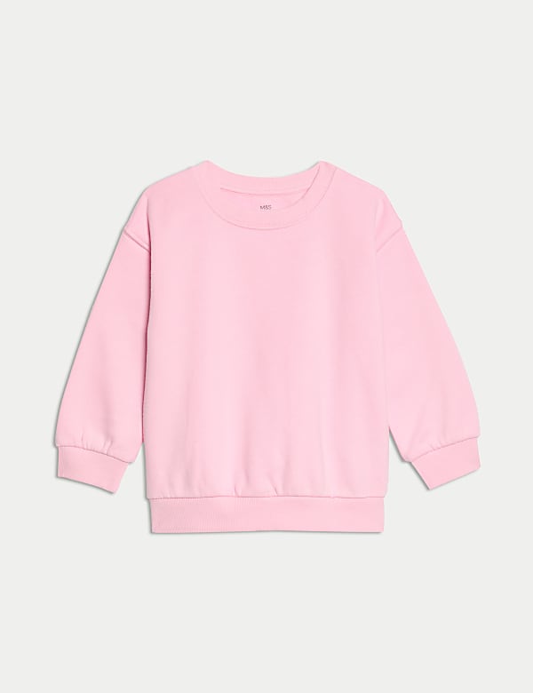 Cotton Rich Plain Sweatshirt (2-8 Yrs) - KR