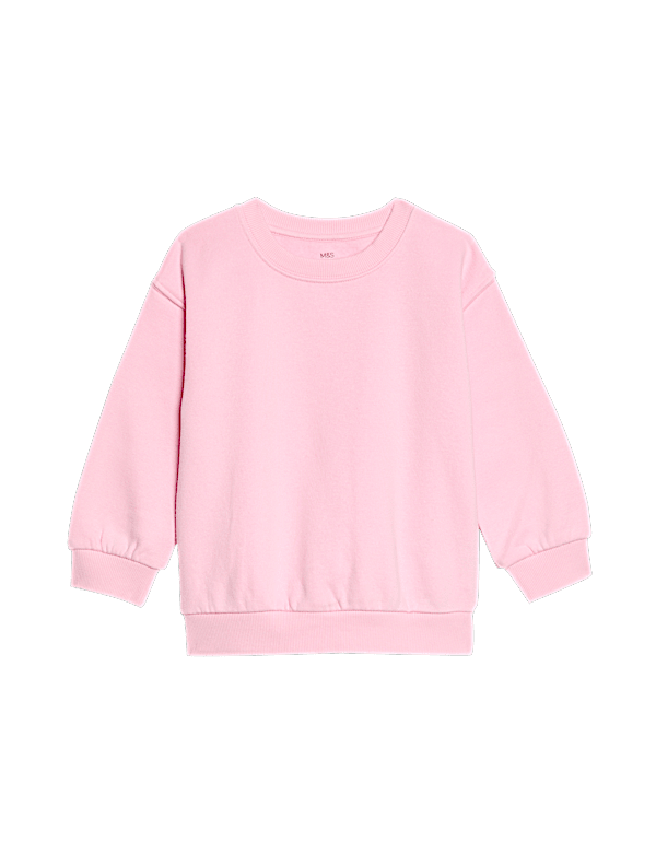 Cotton Rich Plain Sweatshirt (2-8 Yrs)