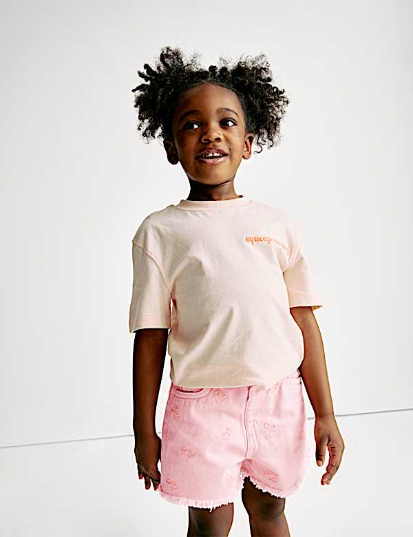 Mom Denim Shorts (2-8 Yrs) - US