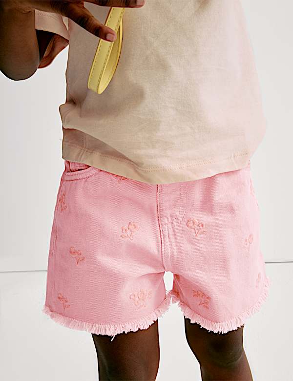 Mom Denim Shorts (2-8 Yrs)