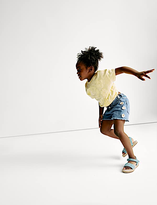 Mom Denim Shorts (2-8 Yrs)