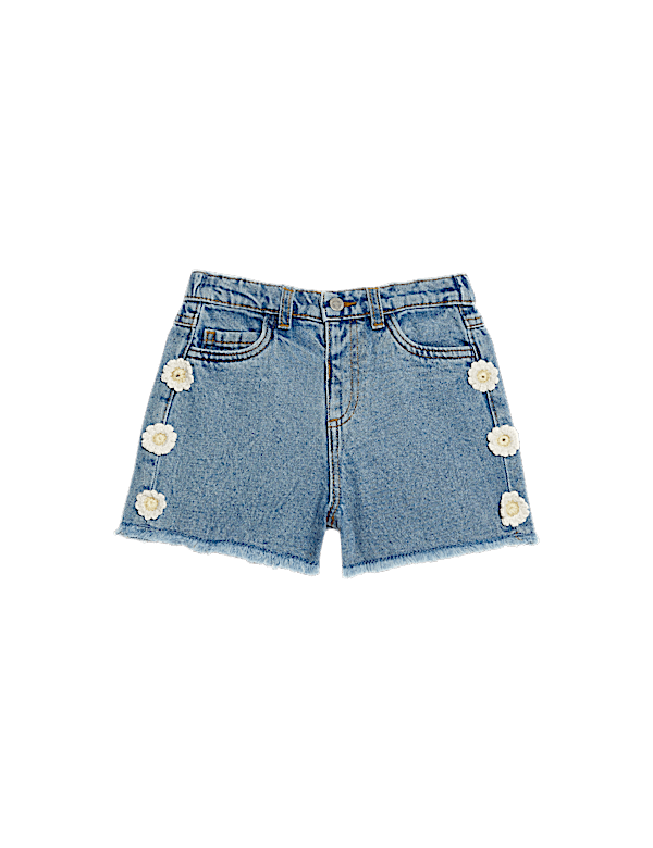 Mom Denim Shorts (2-8 Yrs)
