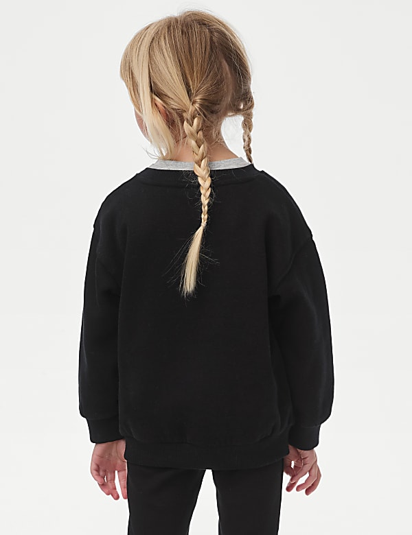 Cotton Rich Slogan Sweatshirt (2-8 Yrs) - GR