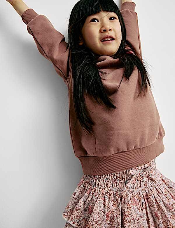 Pure Cotton Ditsy Floral Ra-ra Skirt (2-8 Yrs)