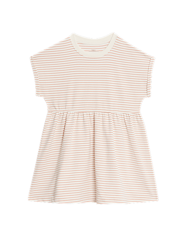 Cotton Rich Striped Dress (2-8 Yrs)