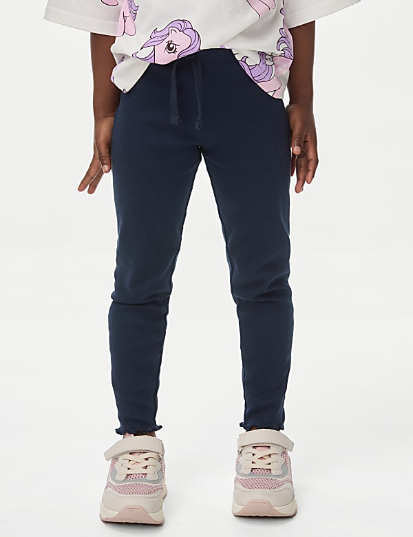 טייץ ארוג מבד עשיר בכותנה (2-‏8 שנים) - IL