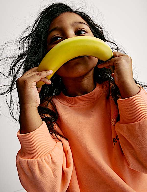 Cotton Rich Sunshine Slogan Sweatshirt (2-8 Yrs) - CN