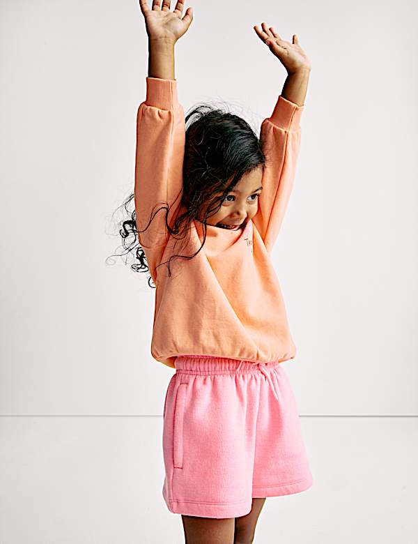 Cotton Rich Sunshine Slogan Sweatshirt (2-8 Yrs) - CN