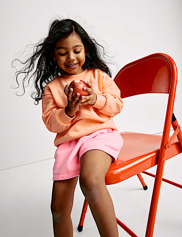 Cotton Rich Sunshine Slogan Sweatshirt (2-8 Yrs) - CN