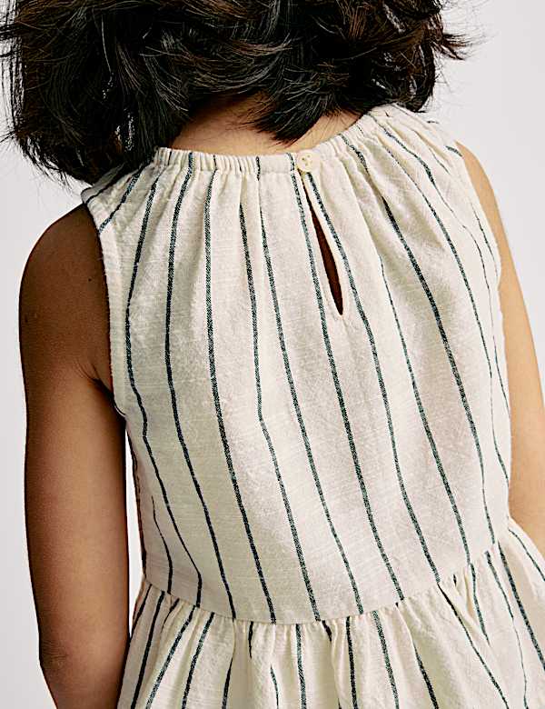 Pure Cotton Striped Top & Bottom Outfit (2-16 Yrs) - GR