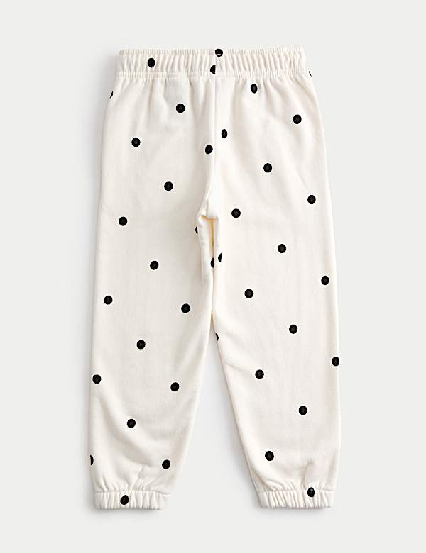 Cotton Rich Polka Dot Joggers (2-8 Yrs) - HU