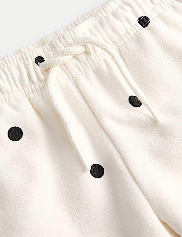 Cotton Rich Polka Dot Joggers (2-8 Yrs)