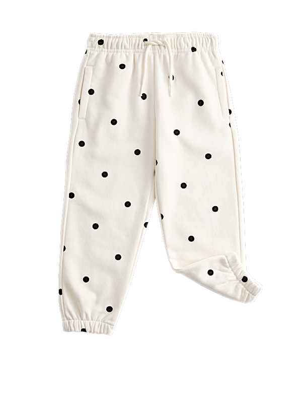 Cotton Rich Polka Dot Joggers (2-8 Yrs)