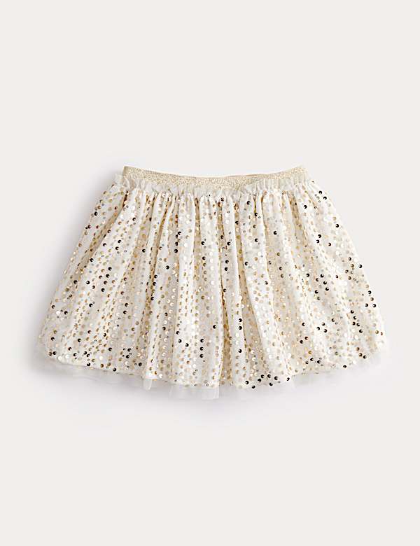 Rok met elastische taille en lovertjes (2-8 jaar) - NL
