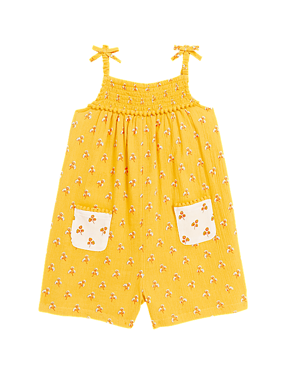 Pure Cotton Floral Playsuit