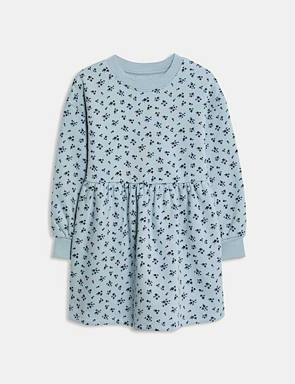 Robe en coton à motif fleuri (du 2 au 8 ans) - FR