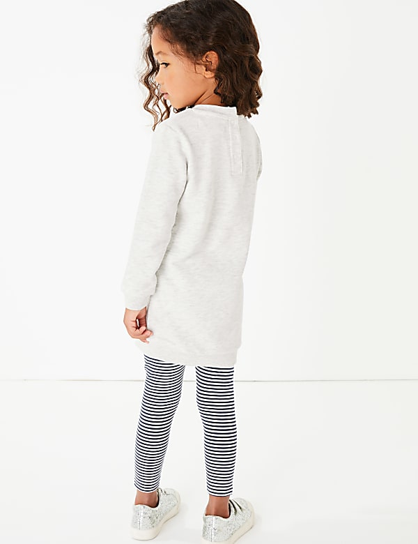 2 Piece Owl Print Striped Outfit (3 Months - 7 Years)