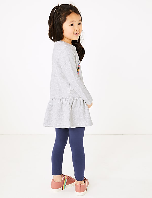 Cotton Rich Unicorn Dress & Leggings Outfit (2-7 Yrs)