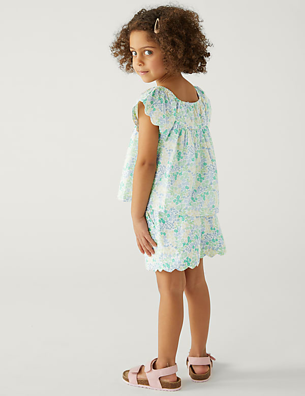 2pc Pure Cotton Floral Top & Bottom Outfit (2-8 Yrs)