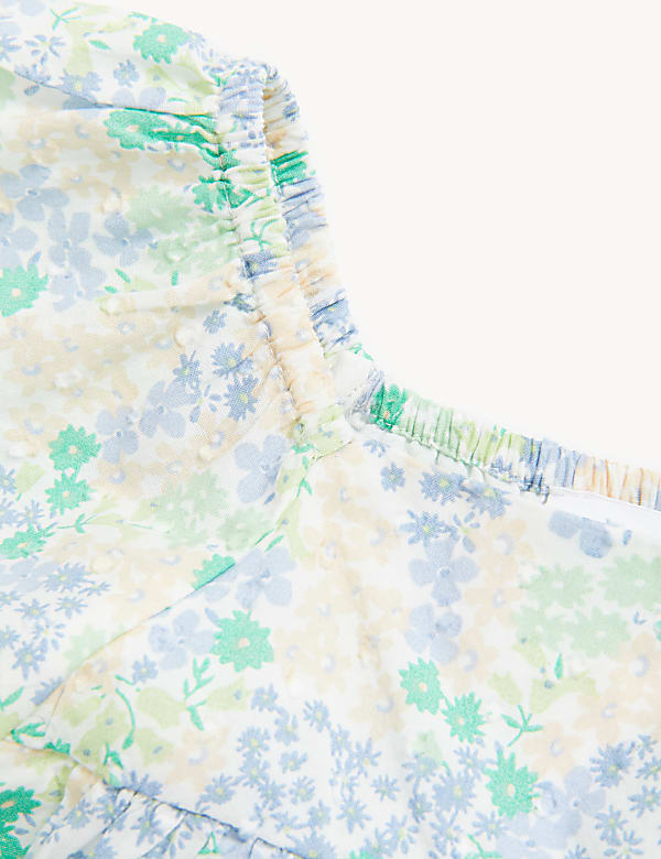 2pc Pure Cotton Floral Top & Bottom Outfit (2-8 Yrs)