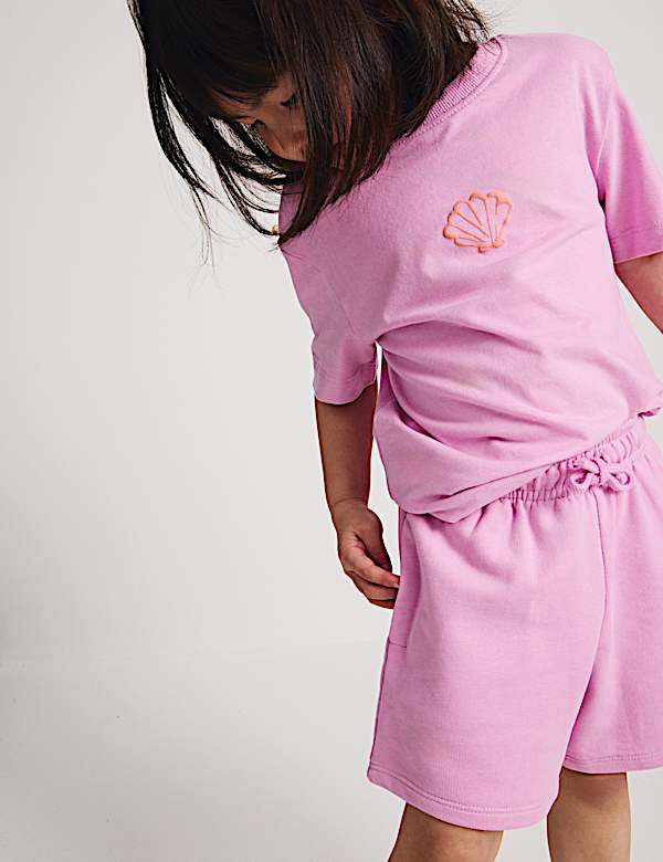 מכנסיים קצרים מבד עשיר בכותנה (8-2 שנים) - IL