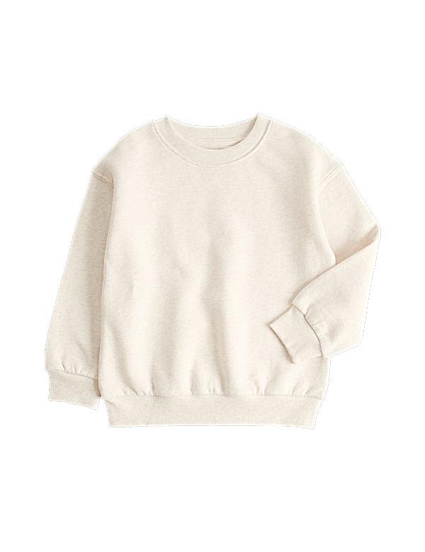 Cotton Rich Marl Sweatshirt (2-8 Yrs)
