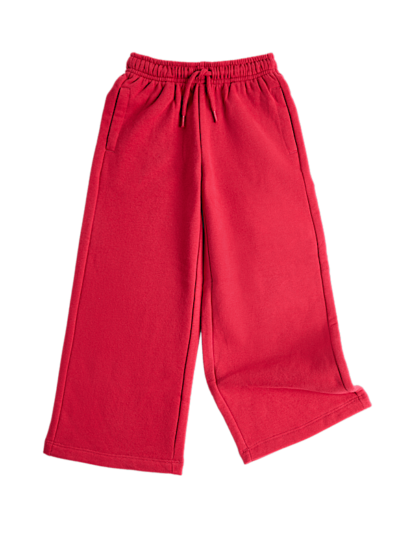 Cotton Rich Wide Leg Joggers (2-8 Yrs)