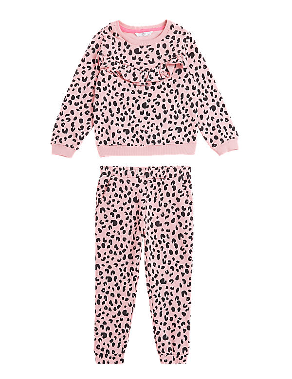 Cotton Rich Sweatshirt and Jogger Outfit (2-7 Yrs)