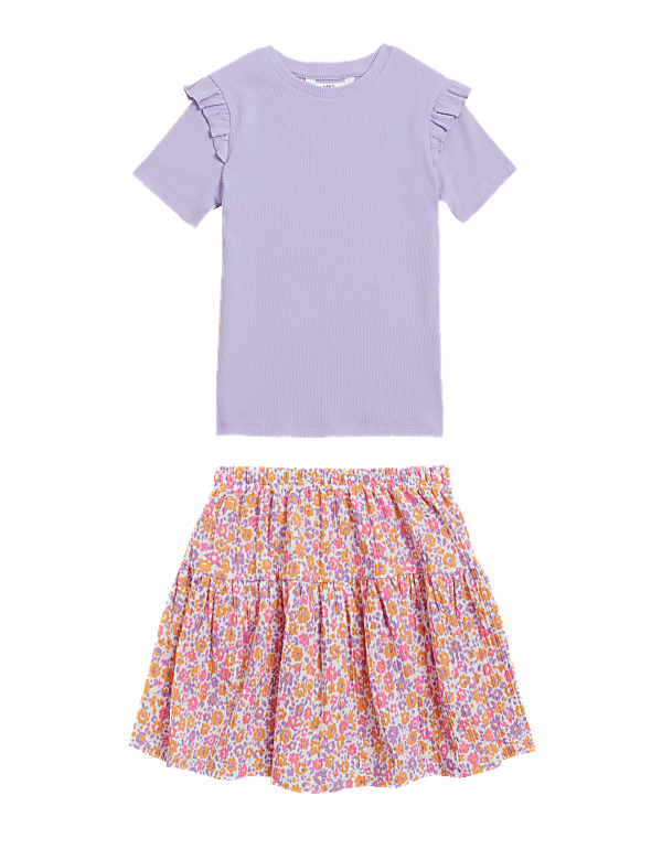 Floral Top & Bottom Outfit