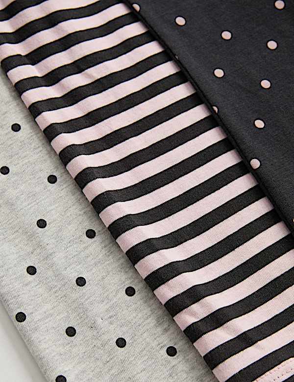 5 Pack Pure Cotton Patterned Tops (2-10 Yrs)