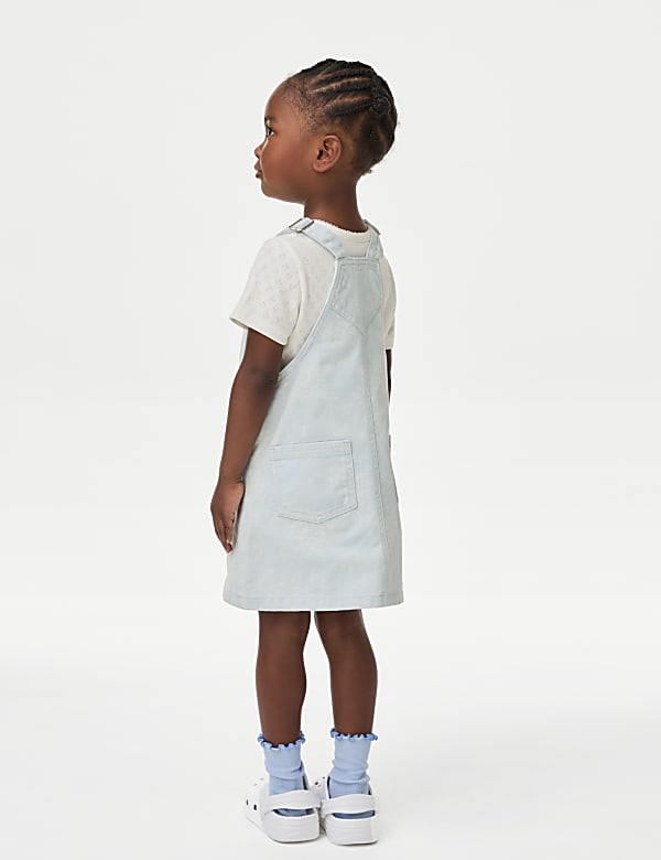 2pc Denim Pinafore Outfit (2-8 Yrs)