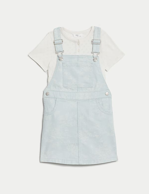 2pc Denim Pinafore Outfit (2-8 Yrs)