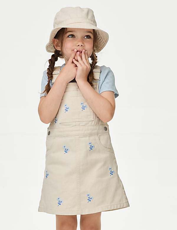 2pc Denim Pinafore Outfit (2-8 Yrs)