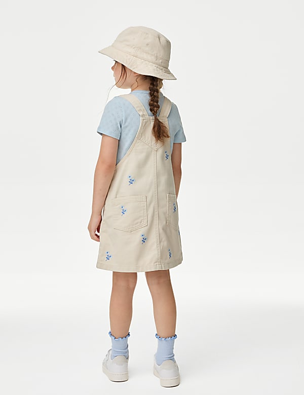 2pc Denim Pinafore Outfit (2-8 Yrs)