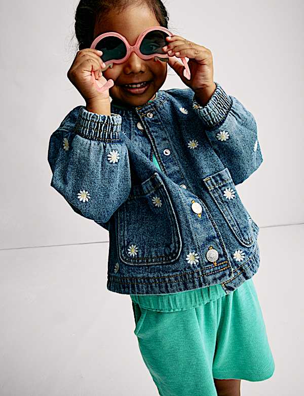 Cotton Rich Ribbed Top & Bottom Outfit (1-8 Yrs) - JE