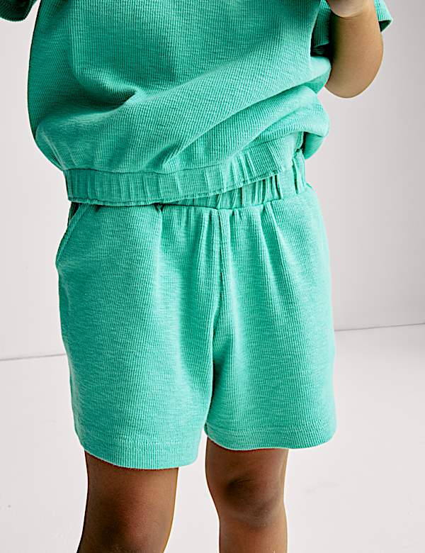 Cotton Rich Ribbed Top & Bottom Outfit (1-8 Yrs) - JE