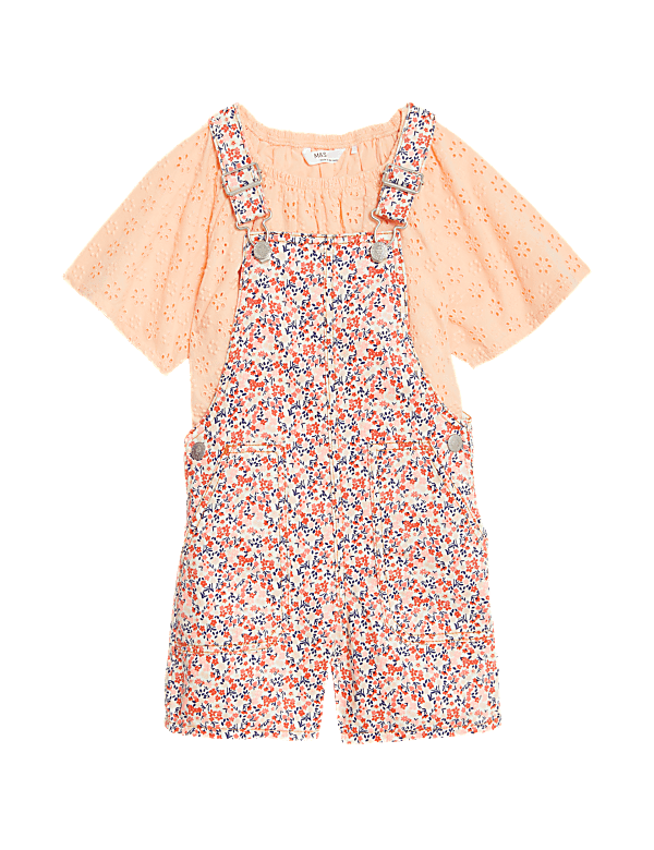 Cotton Rich Floral Outfit (2-8 Yrs)