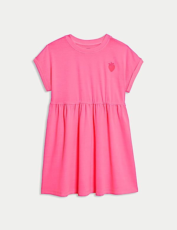 Gaun Bahan Kaos Bahan Katun (2-8 Thn) - ID