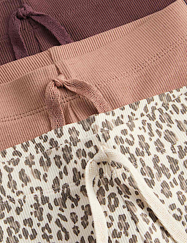 3pk Leopard Print Kickflare Leggings (2-8 Yrs)