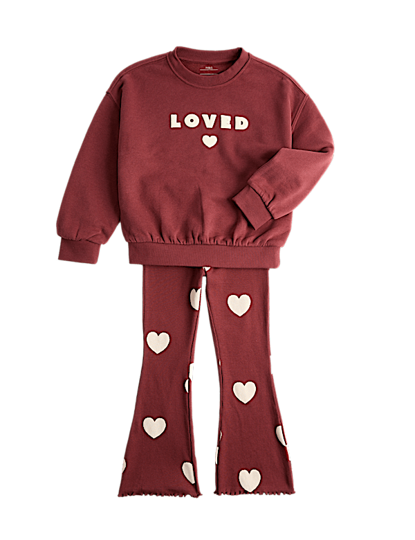 2 Piece Cotton Rich Loved Sweat Outfit (2-8 Yrs)