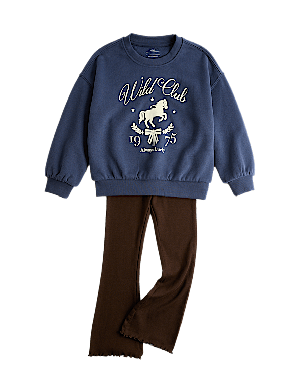 2 Piece Cotton Rich Wild Club Sweat Outfit (2-8 Yrs)