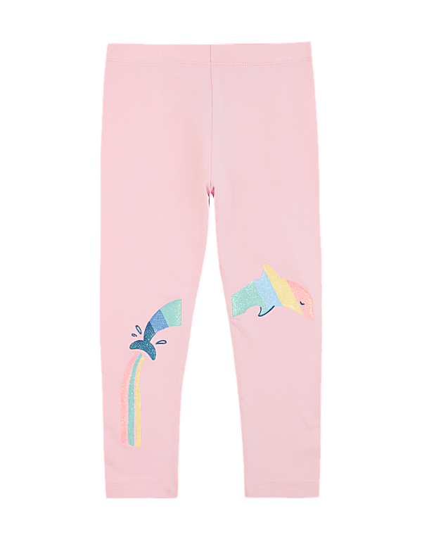 Cotton Dolphin Leggings (2-7 Yrs)